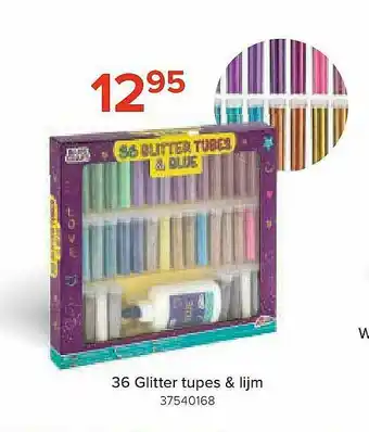 36 Glitter Tupes & Lijm