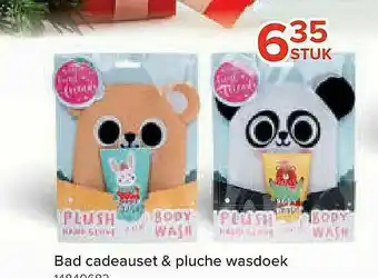 Euroshop Bad Cadeauset & Pluche Wasdoek aanbieding
