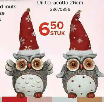 Euroshop Uil Terracotta aanbieding