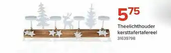 Euroshop Theelichthouder Kersttafeltafereel aanbieding