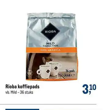 Makro Rioba Koffiepads aanbieding