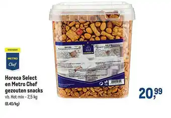 Makro Horeca Select En Metro Chef Gezouten Snacks aanbieding