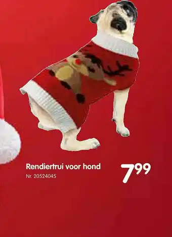 Rendiertrui Voor Hond
