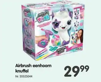 Airbrush Eenhoorn Knuffel