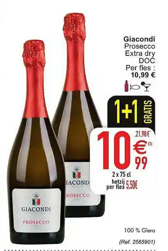 Cora Giacondi Prosecco aanbieding