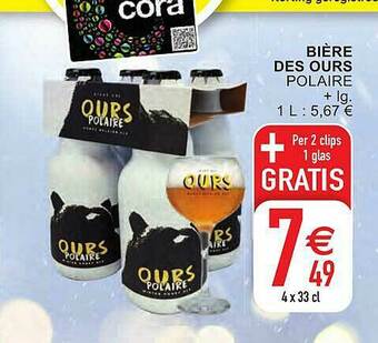Cora Bière Des Ours Polaire aanbieding