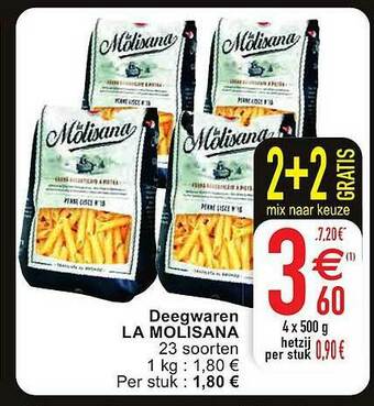 Cora Deegwaren La Molisana aanbieding