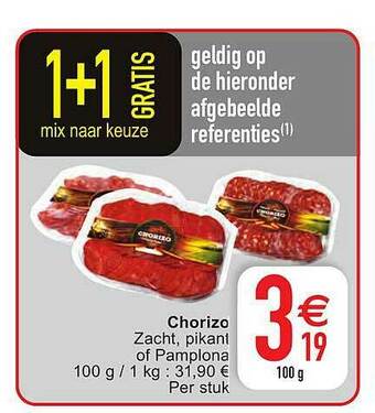 Cora Chorizo aanbieding