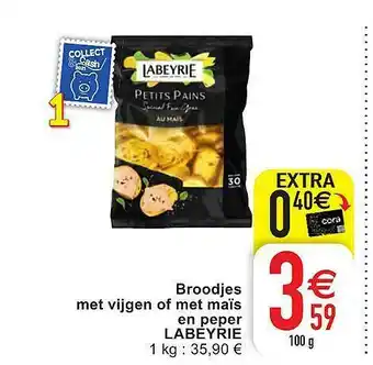 Cora Broodjes Met Vijgen Met Maïs En Peper Labeyrie aanbieding