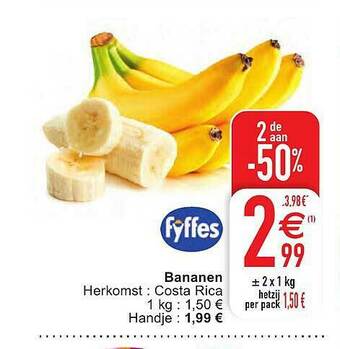 Cora Bananen aanbieding