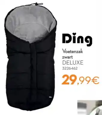 Cora Ding Voetenzak zwart Deluxe aanbieding