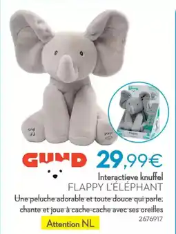 Cora Interactieve Knuffel Flappy L'éléphant aanbieding