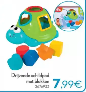 Cora Drijvende schildpad met blokken aanbieding