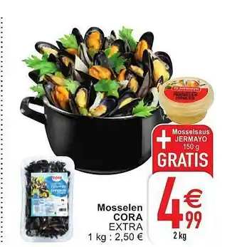 Cora Mosselen Cora aanbieding