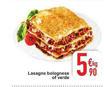 Cora Lasagne Bolognese Of Verde aanbieding