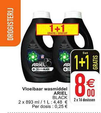 Cora Vloeibaar Wasmiddel Ariel aanbieding