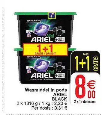 Cora Wasmiddel On Pods Ariel aanbieding