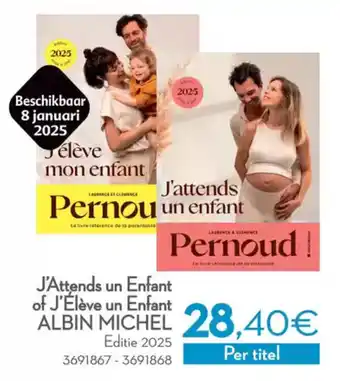 Cora J'Attends un Enfant of J'Élève un Enfant ALBIN MICHEL aanbieding