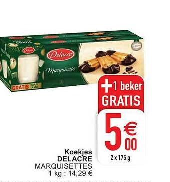 Cora Koekjes Delacre aanbieding