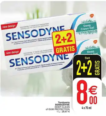 Cora Tankpasta Sensodyne aanbieding