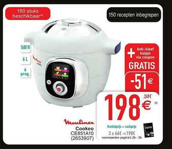 Cora Moulinex Cookeo aanbieding