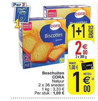 Cora Beschuitwn Cora aanbieding