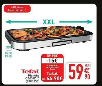 Cora Tefal Plancha aanbieding