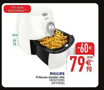 Cora Philips Friteuse Zonder Olie aanbieding