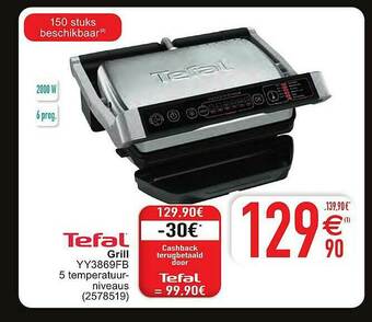 Cora Tefal Grill aanbieding