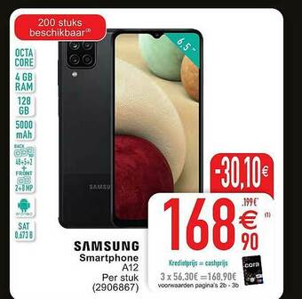 Cora Samsung Smartphone A12 aanbieding