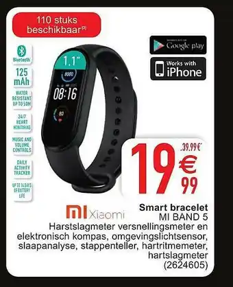 Cora Xiaomi Smart Bracelet aanbieding
