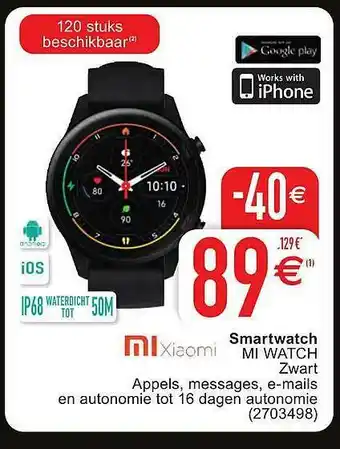 Cora Xiaomi Smartwatch aanbieding