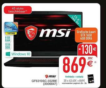Cora Msi aanbieding