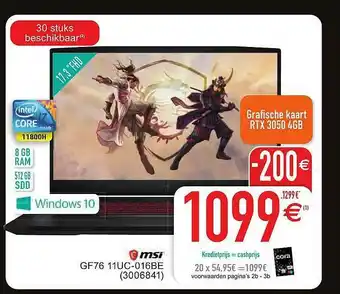 Cora Msi aanbieding