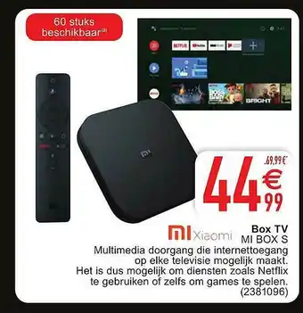 Cora Xiaomi Box Tv aanbieding