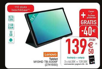 Cora Lenovo Tablet aanbieding