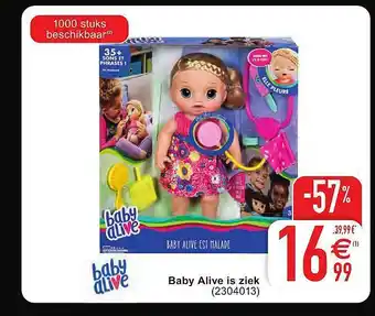 Cora Baby Alive Is Ziek aanbieding
