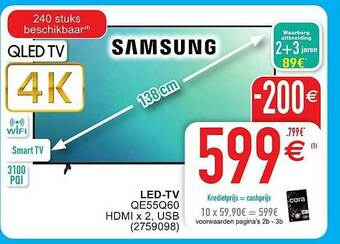 Cora Samsung Led-tv aanbieding