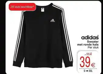 Cora Adidas Sweater Met Ronde Hals aanbieding