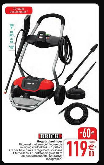 Cora Brick Hogedrukreiniger aanbieding