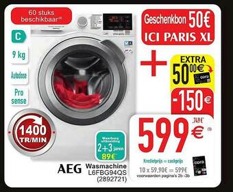 Cora Aeg Wasmachine aanbieding
