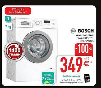 Cora Bosch Wasmachine aanbieding