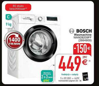 Cora Bosch Wasmachine aanbieding