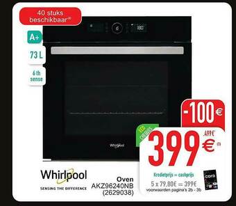 Cora Whirlpool Oven aanbieding