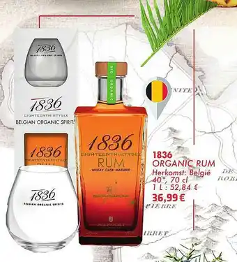 Cora 1836 Organic Rum aanbieding