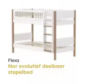 Multi bazar Flexa Nor evolutief deelbaar stapelbed aanbieding