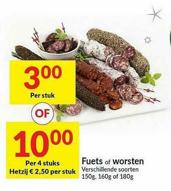 Intermarché Fuets Of Worsten aanbieding