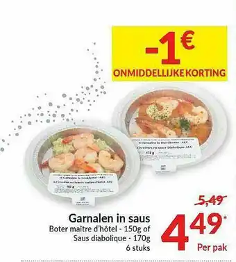 Intermarché Garnalen In Saus aanbieding