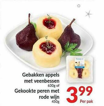 Intermarché Gebakken Appels Met Veenbessen, Gekookte Peren Met Rode Wijn aanbieding