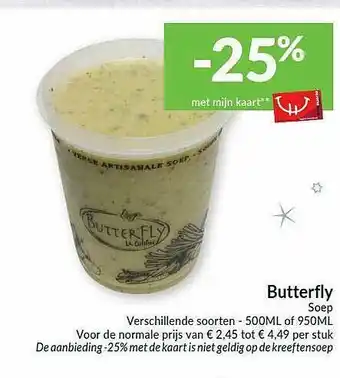 Intermarché Butterfly Soep aanbieding